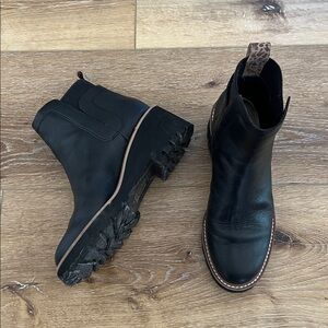 Dolce vita black leather booties